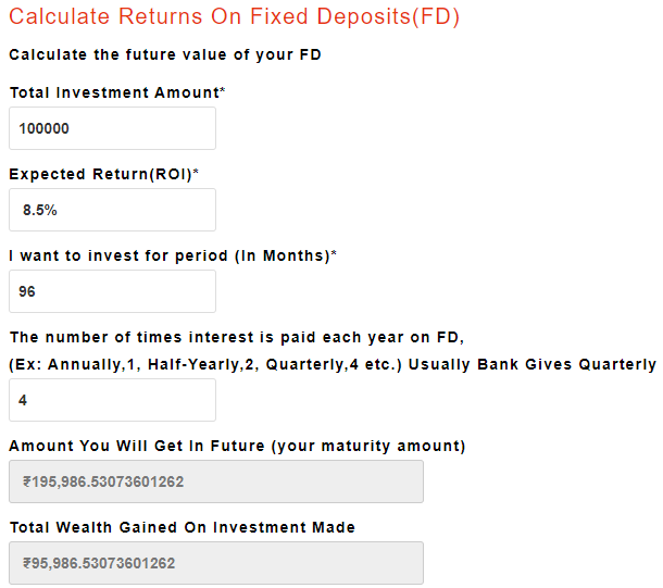 FD Calculator Calculate Monthly Interest On Fixed Deposits In 3 Easy